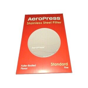 AeroPress OM Reusable Stainless Steel Filter Fine for Standard Original Go